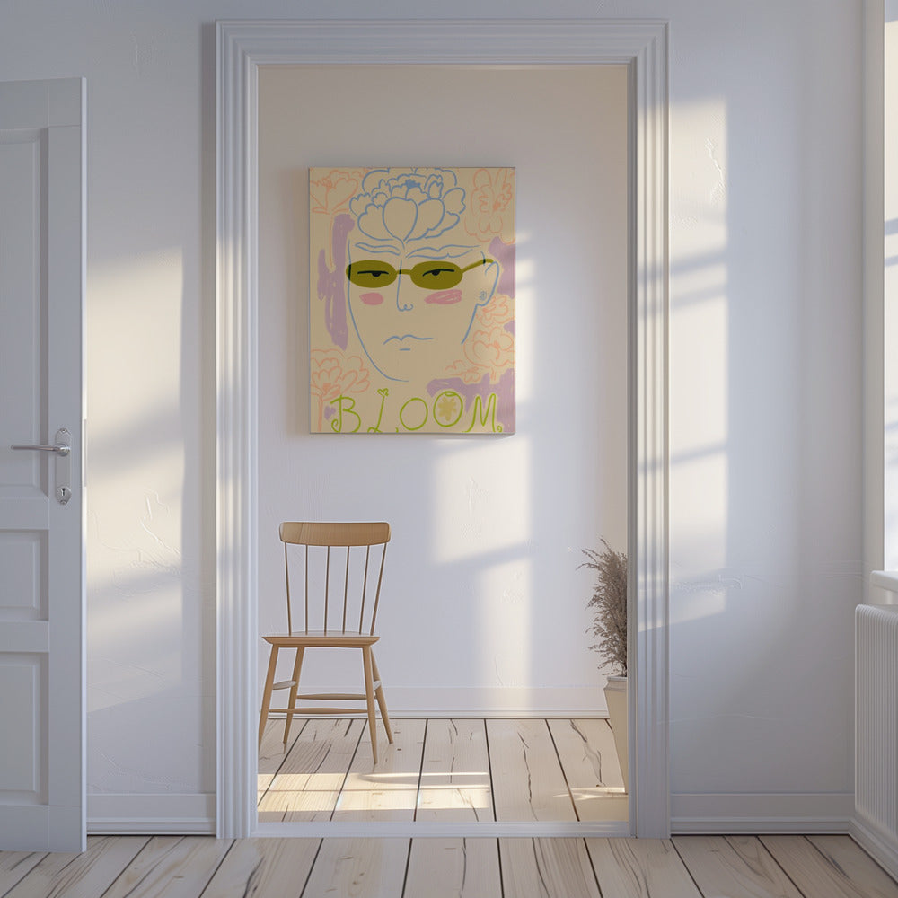 Bloemenzonnebril | Canvas