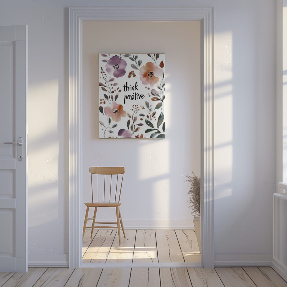 Bloemenpositiviteitsuitbarsting | Canvas
