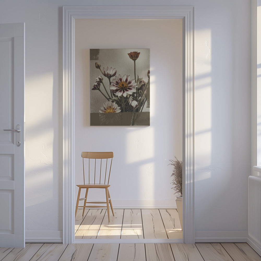 5 Vintage Bloemen | Canvas