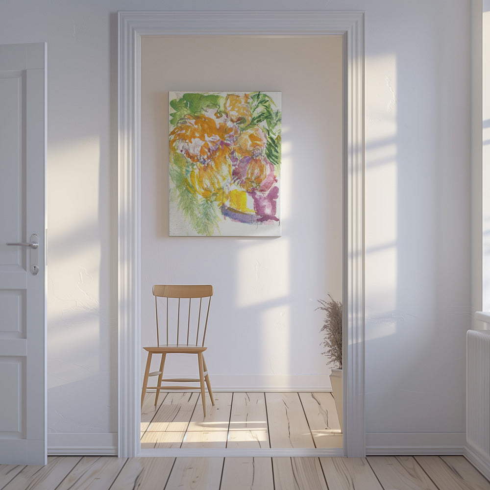 Passie van de orchideeënbloei | Canvas