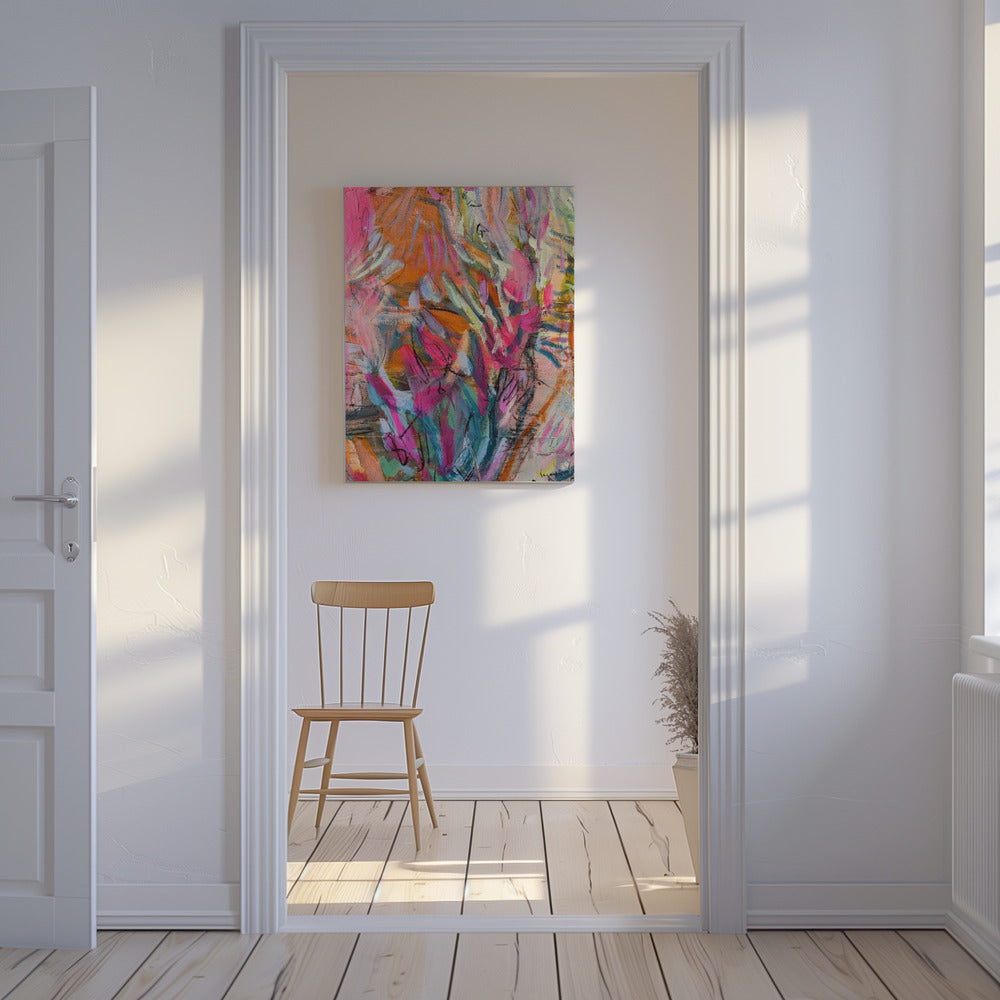 Pink abstract petals | Canvas