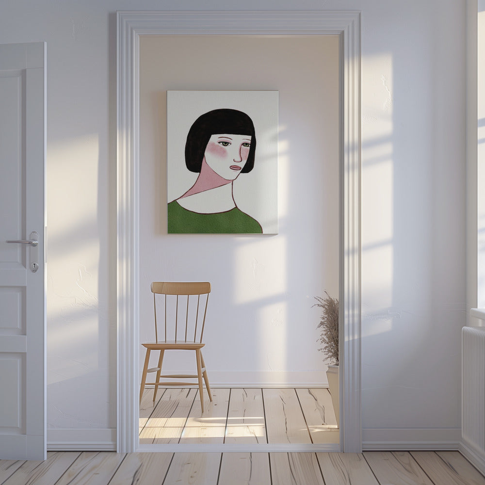 Jonge dame | Canvas