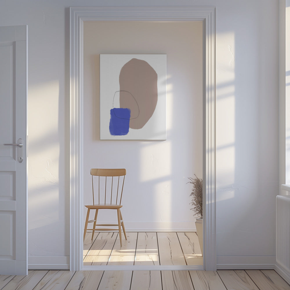 Organische vormen en aardse tinten | Canvas