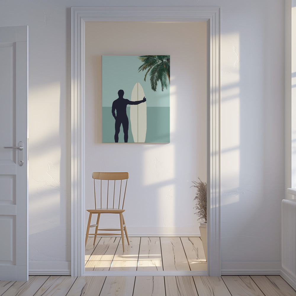 Surf Blauw 1 | Canvas