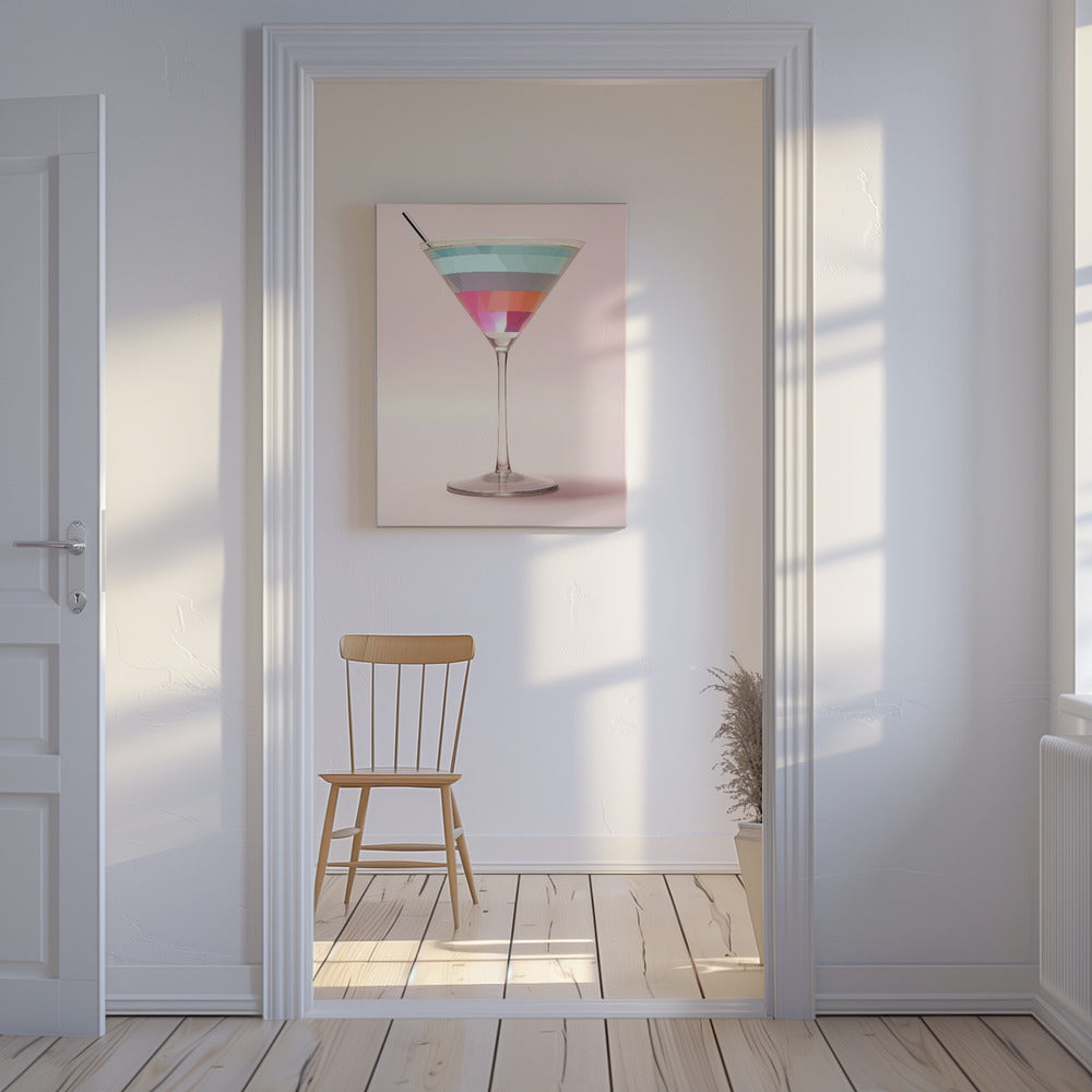 Striped Martini | Canvas