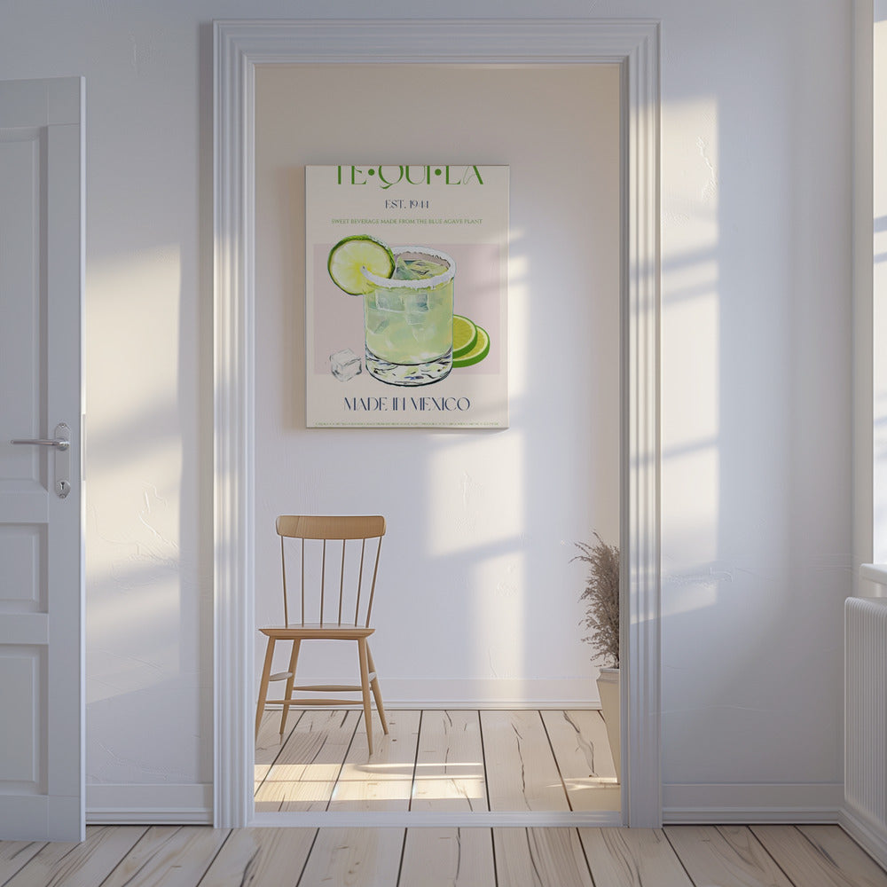 Tequiladrank met limoen en ijs | Canvas
