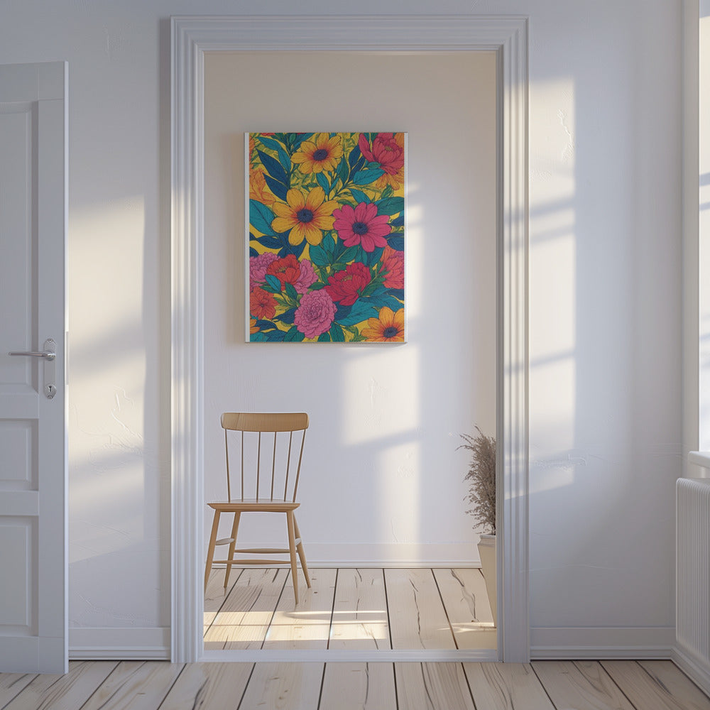 Levendig Bloeiend | Canvas