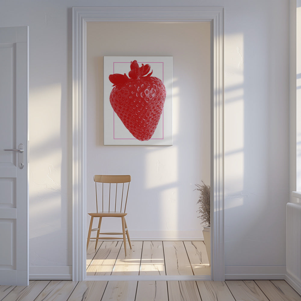 Rode Aardbei | Canvas