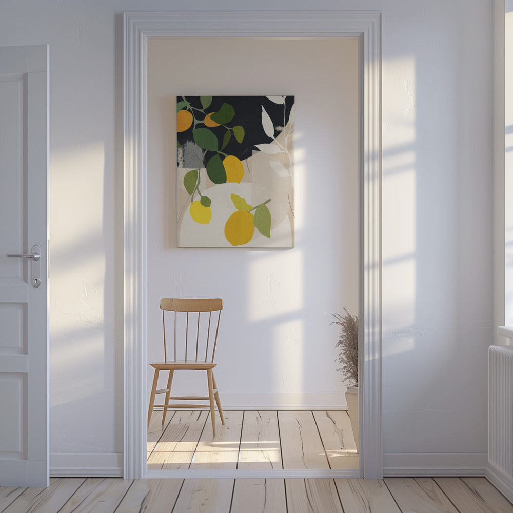 Citroen Abstracte Kunst | Canvas