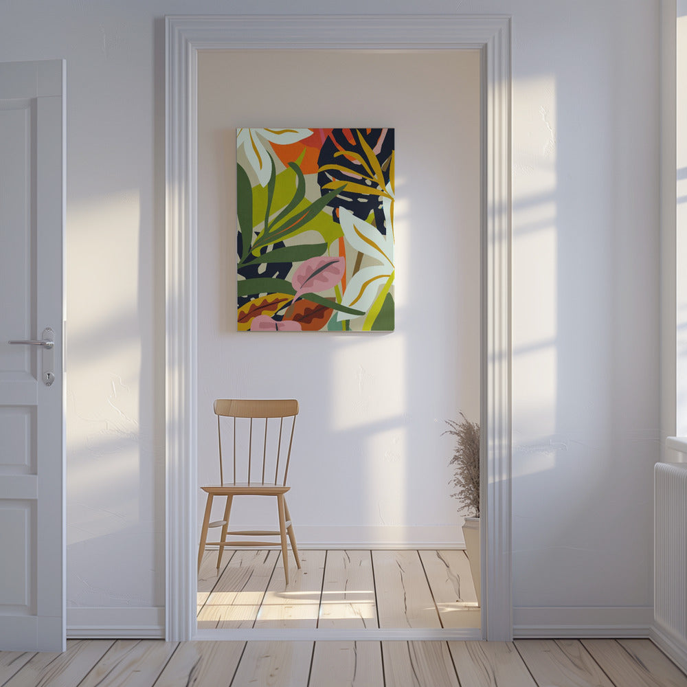 Jungle Abstract Patroon | Canvas