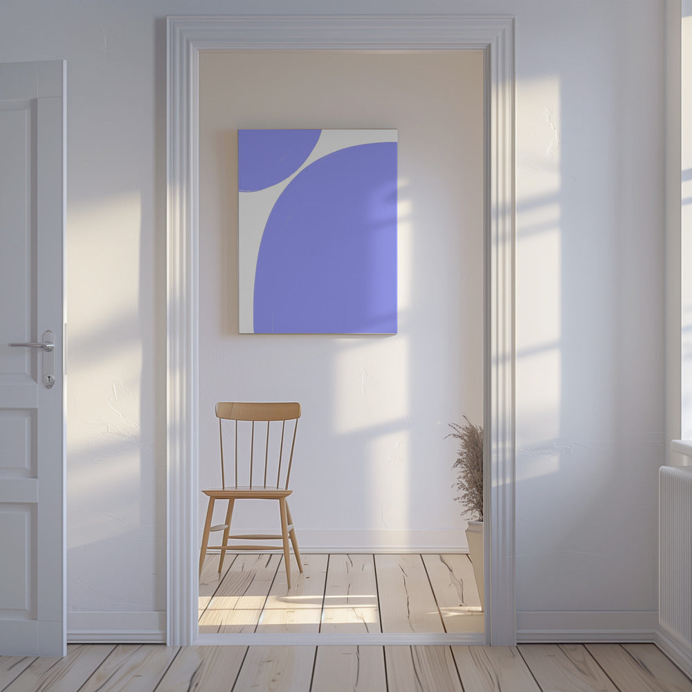 Zachte paarse rondingen | Canvas