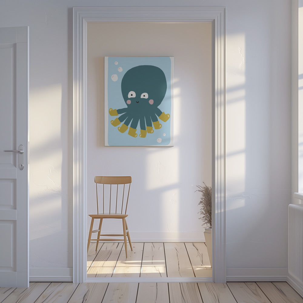 Plezier met gelaarsde octopus | Canvas