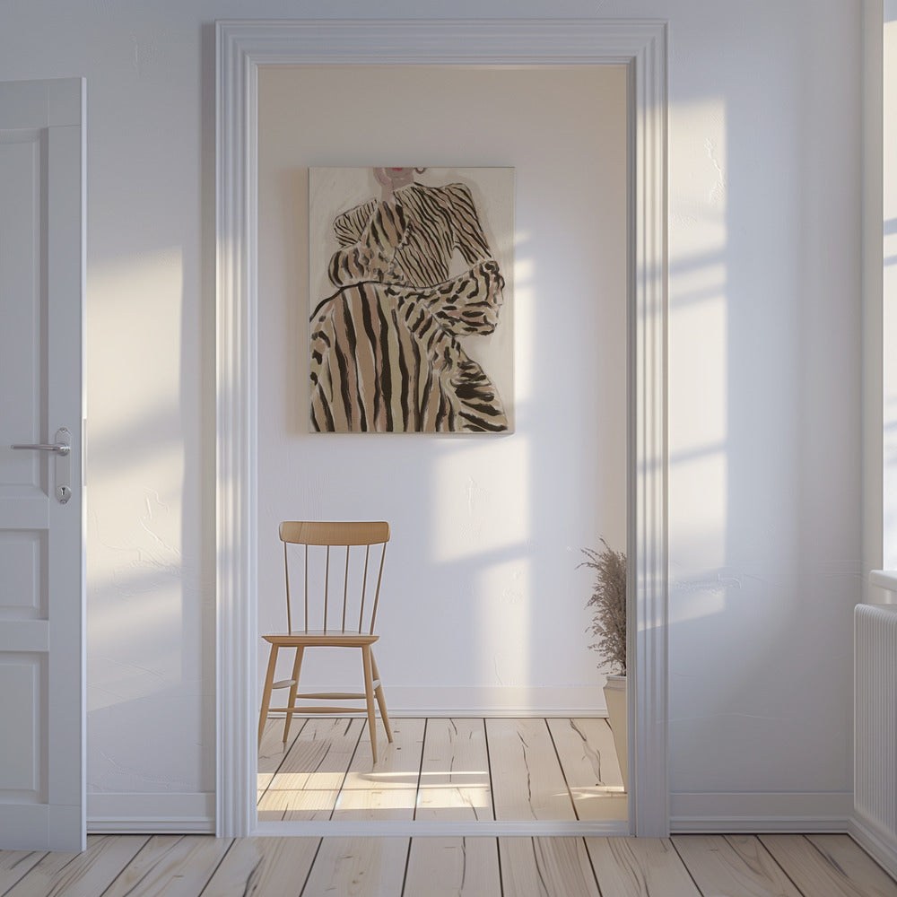 Zebra Elegantie | Canvas