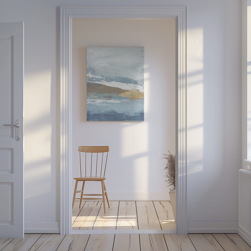 Gouden Mist Horizon | Canvas