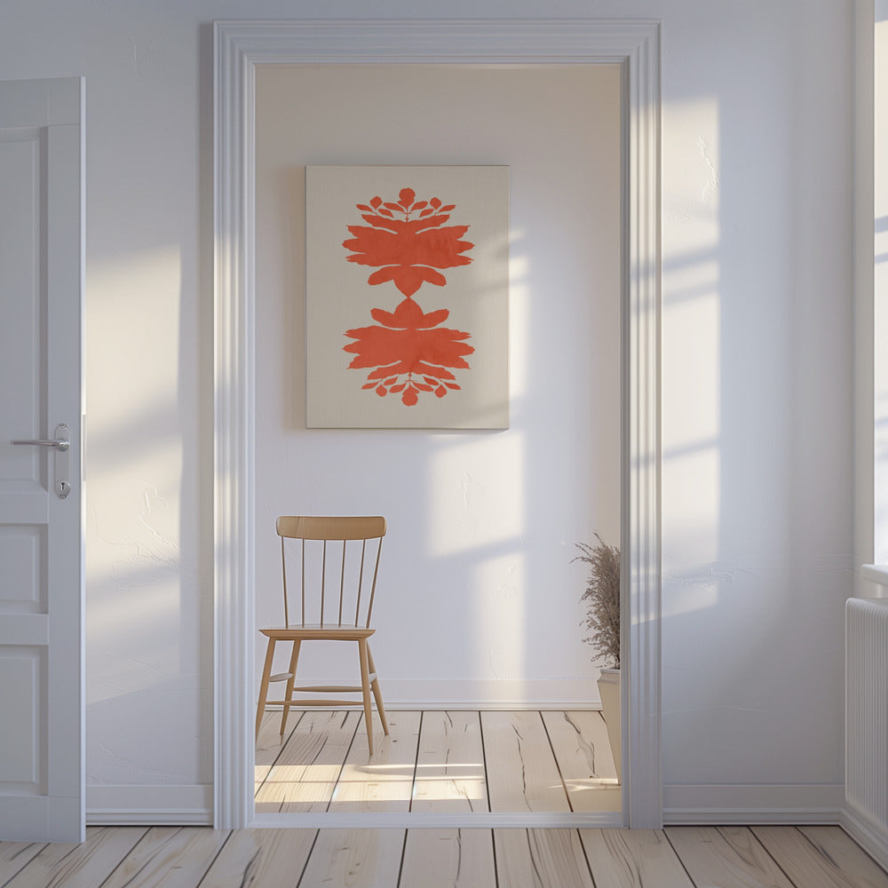 Symmetrische bloei | Canvas