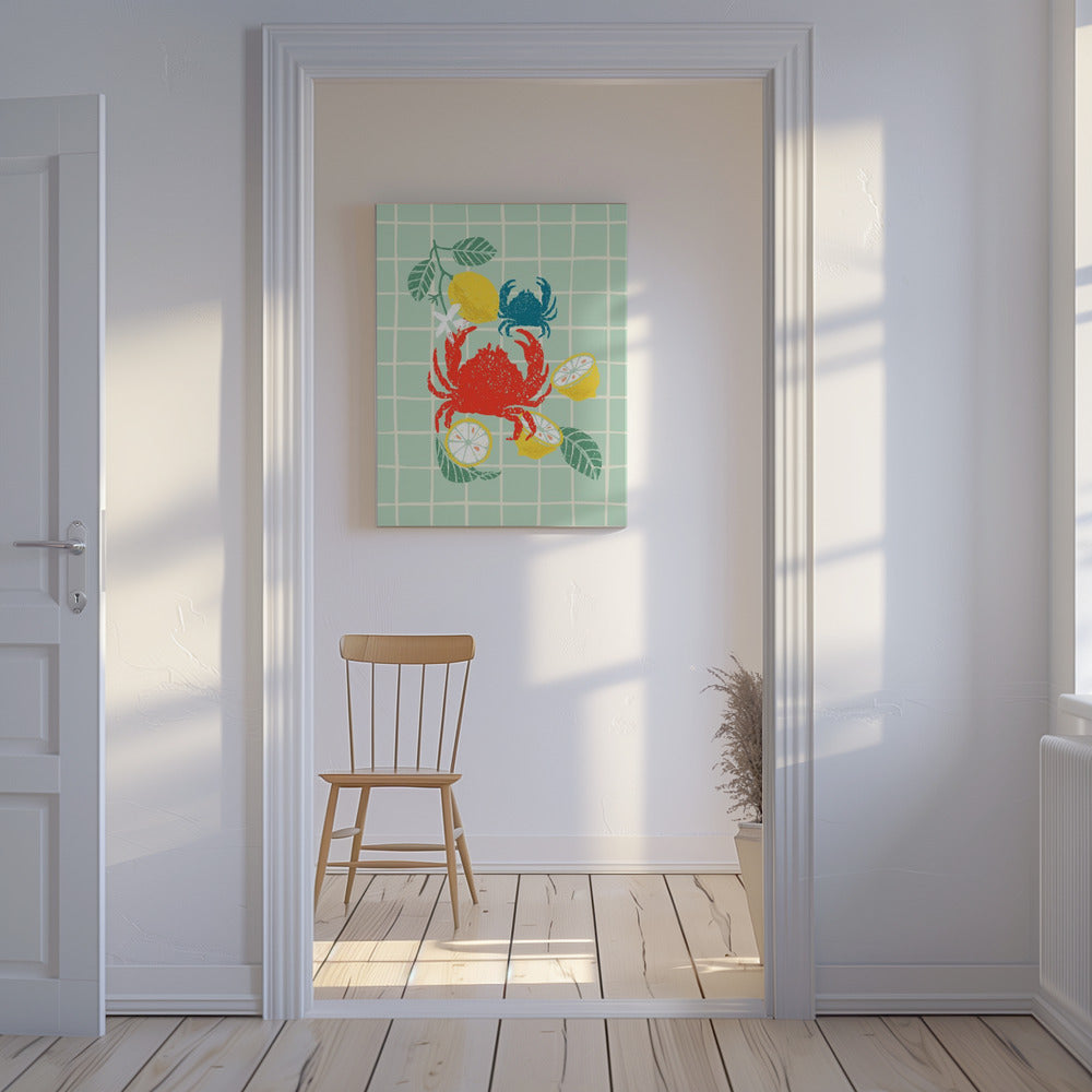 Krab- en citrusdans | Canvas