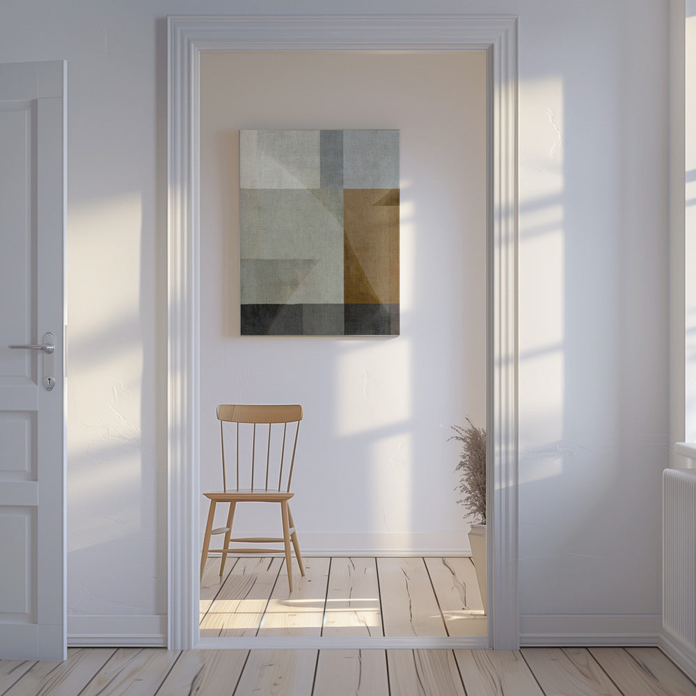 Gedempte geometrische vormen | Canvas