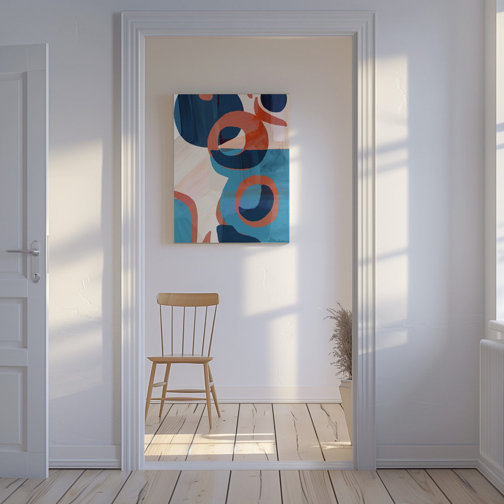 Geometrische vormen en levendige kleuren | Canvas
