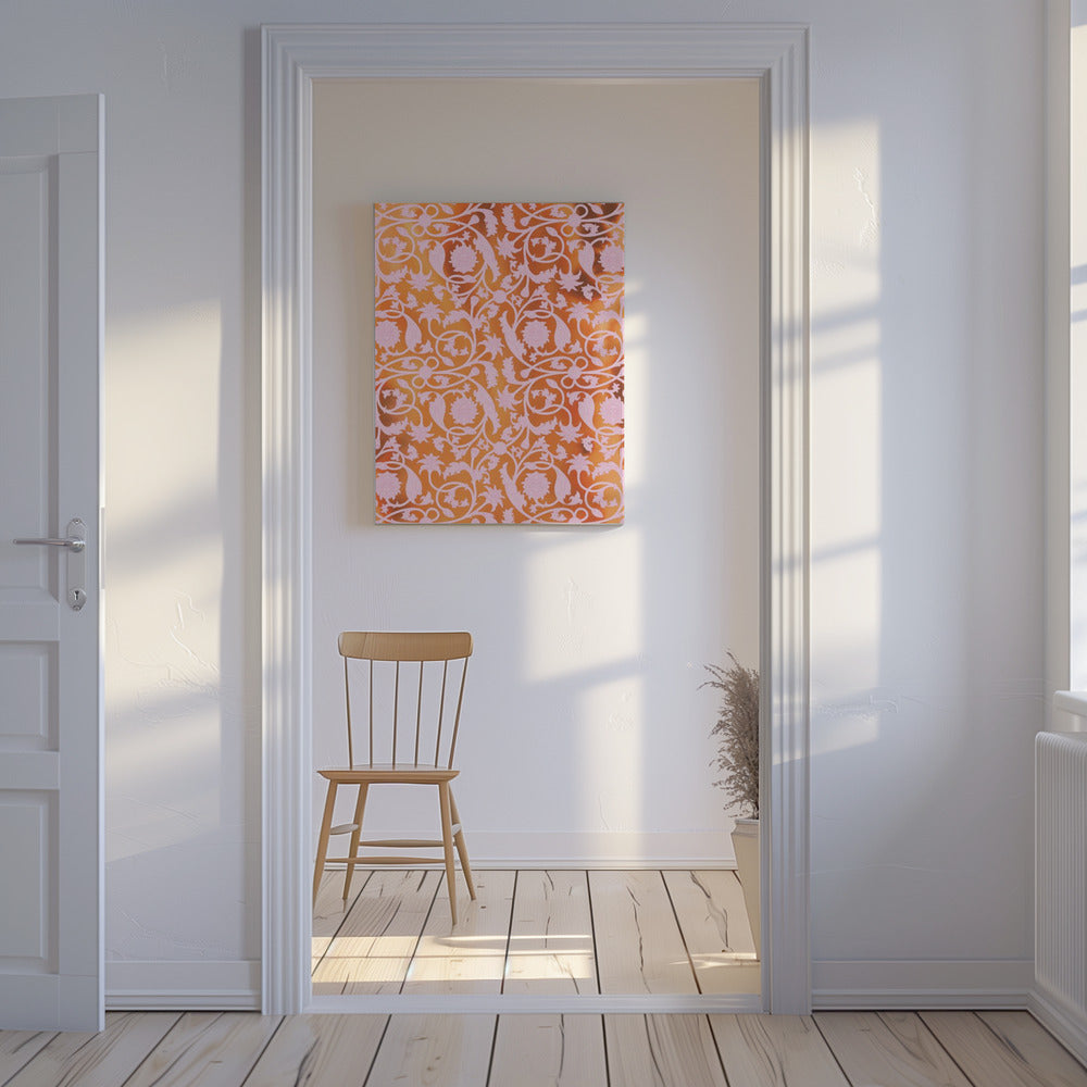 Sierlijke bloemendans | Canvas
