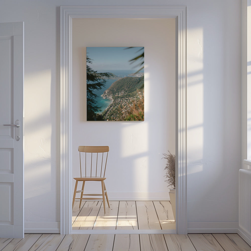 Groene heuvels en turquoise wateren | Canvas