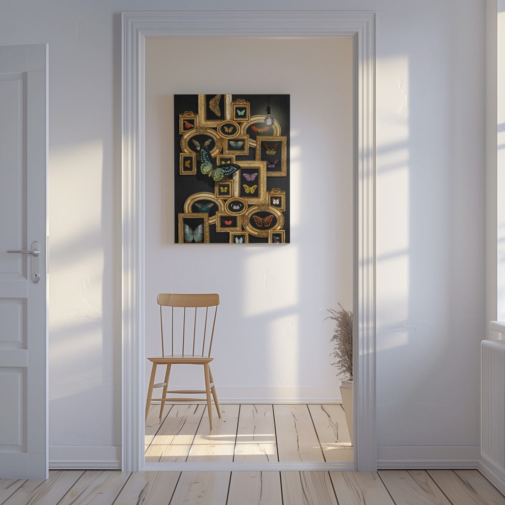 Een verzameling vlinders | Canvas
