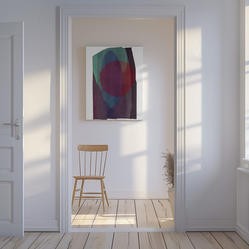 Geometrische vormen in rijke tinten | Canvas