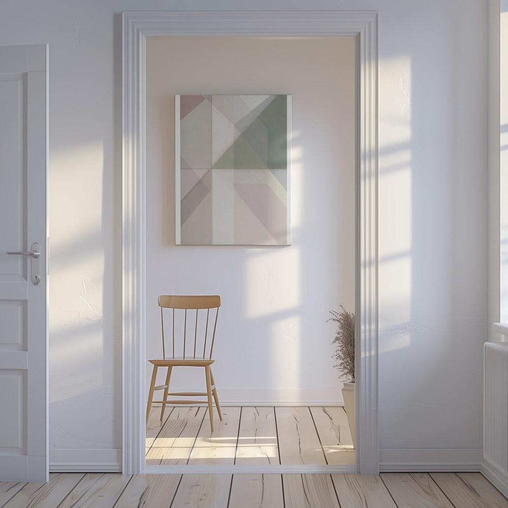 Subtiel verschuivende vlakken | Canvas