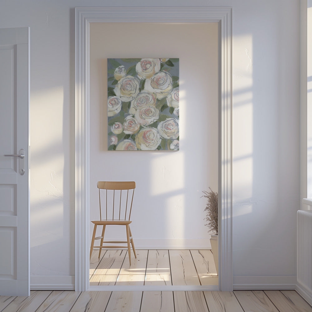 Elegant bloemmotief | Canvas