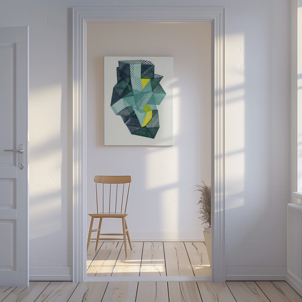 Veelhoekige vorm IV. | Canvas