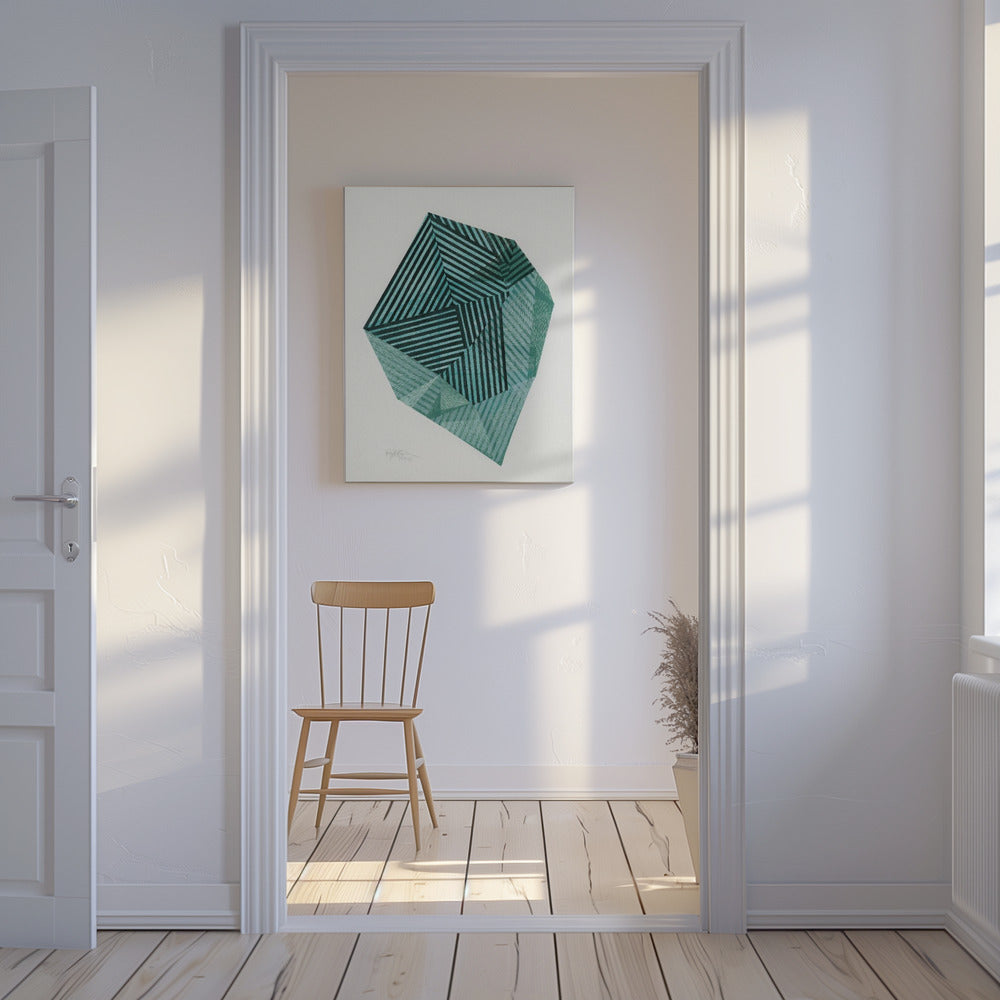Gestreepte steen I. | Canvas