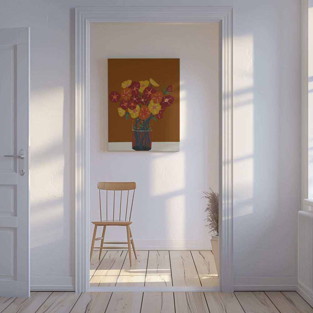 Floral flowers in vase | Canvas