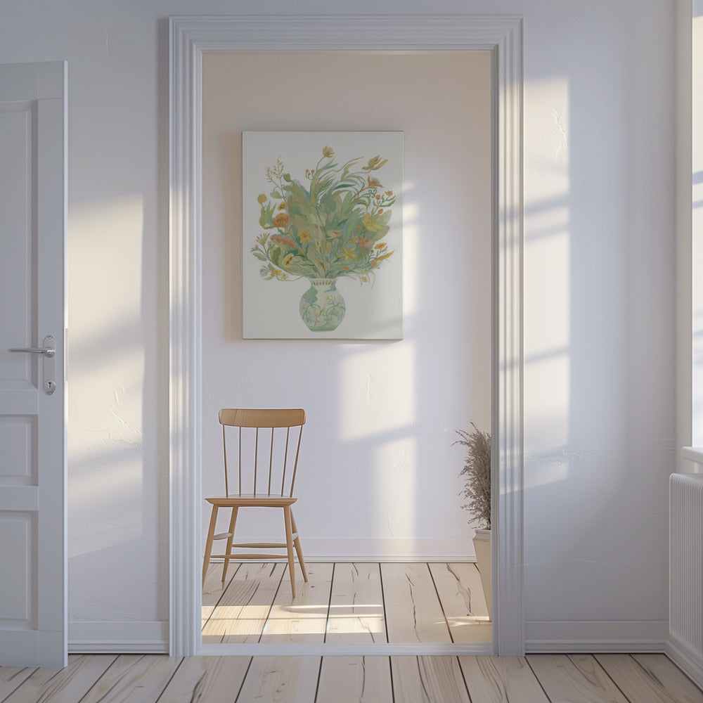 Een vaas vol bloemen | Canvas