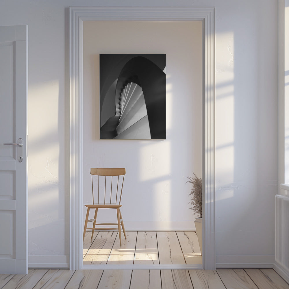 Rechte en gebogen lijnen | Canvas