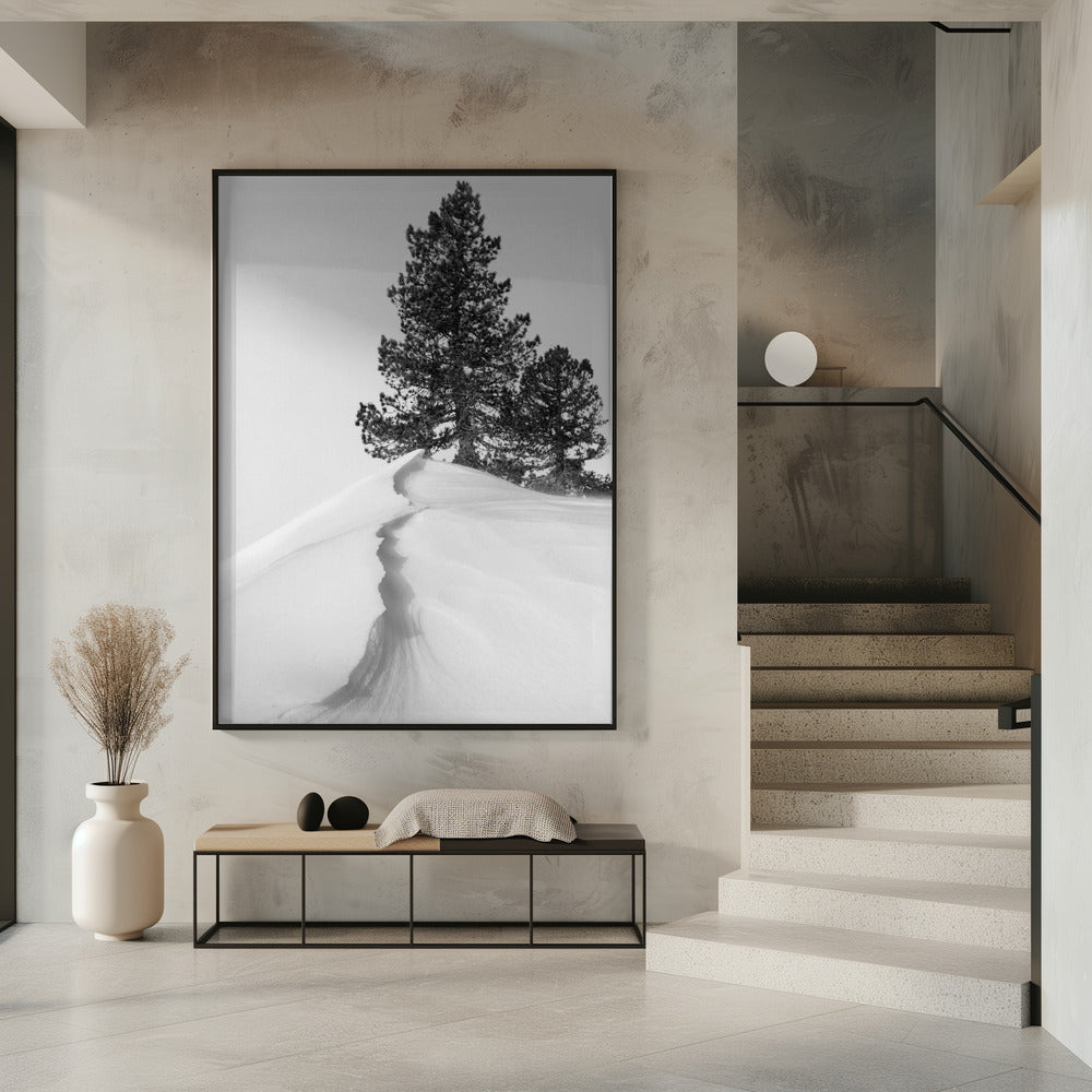 Over sneeuw en vormen | Poster