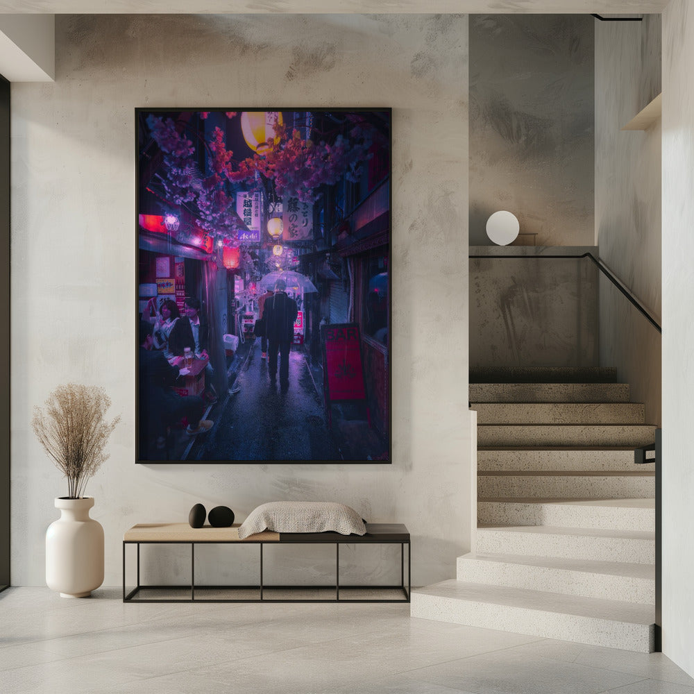 Tokio Blauwe Regen | Poster
