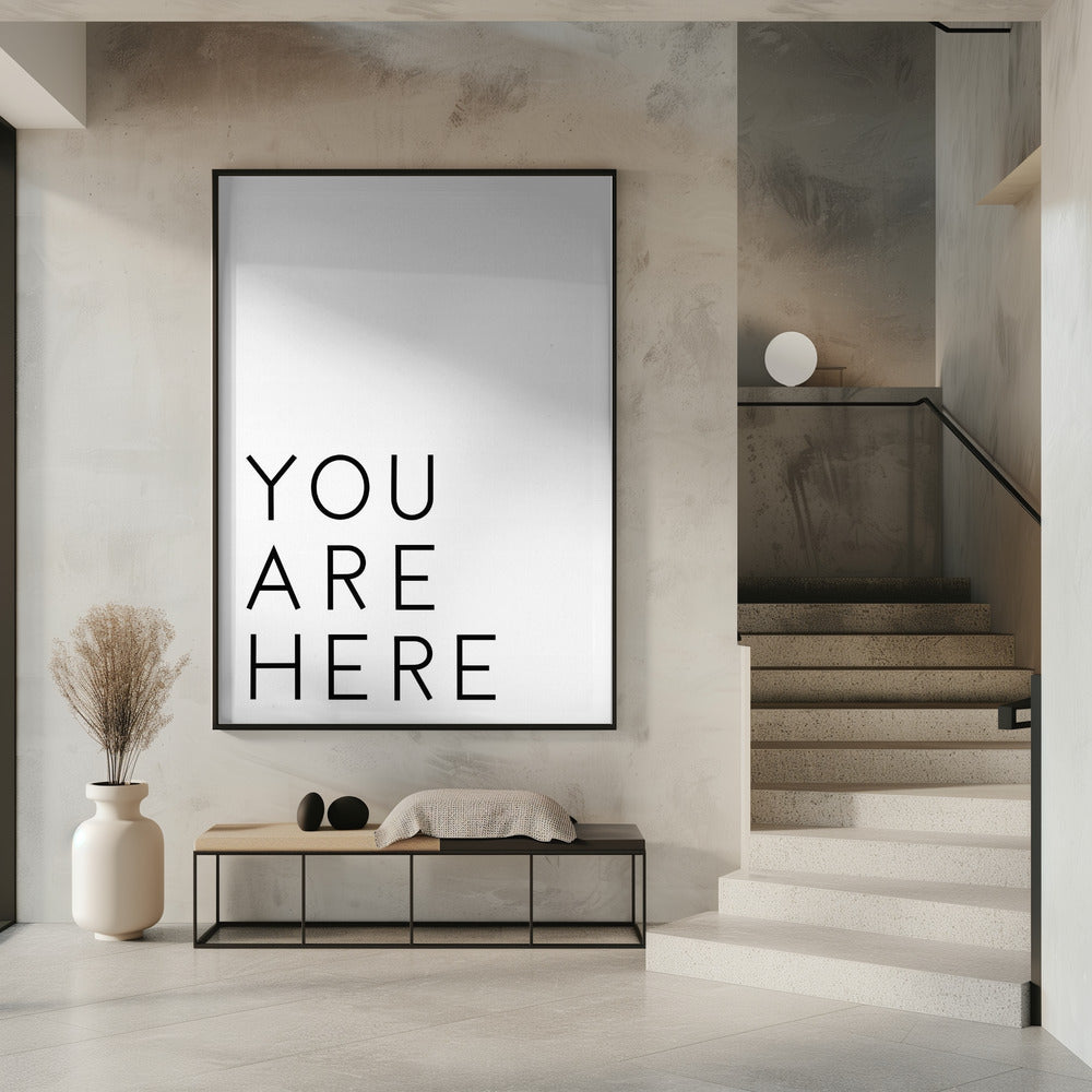 U bent hier | Poster