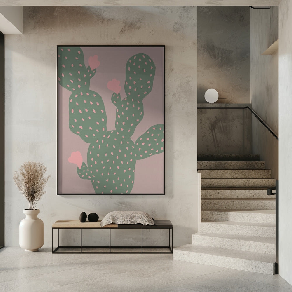 Groene Cactus | Poster