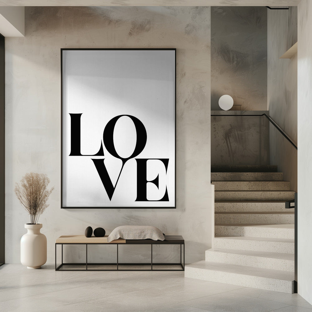 Gedurfde liefdestypografie | Poster