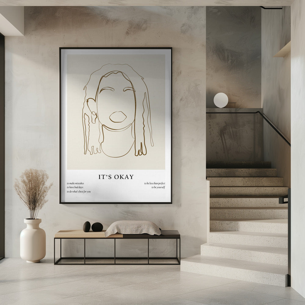 Vrouwenlijnportret | Poster