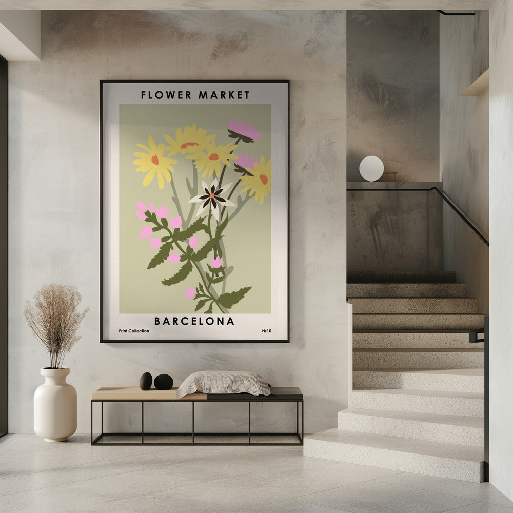 Bloemenmarkt Barcelona | Poster
