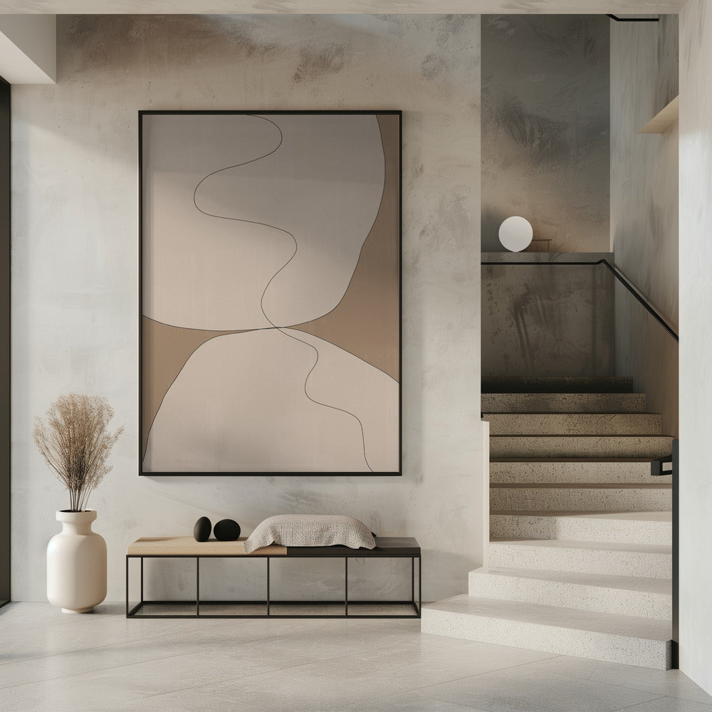 Curven van sereniteit | Poster