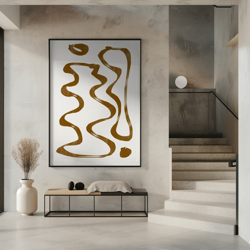 Curven en lijnen | Poster