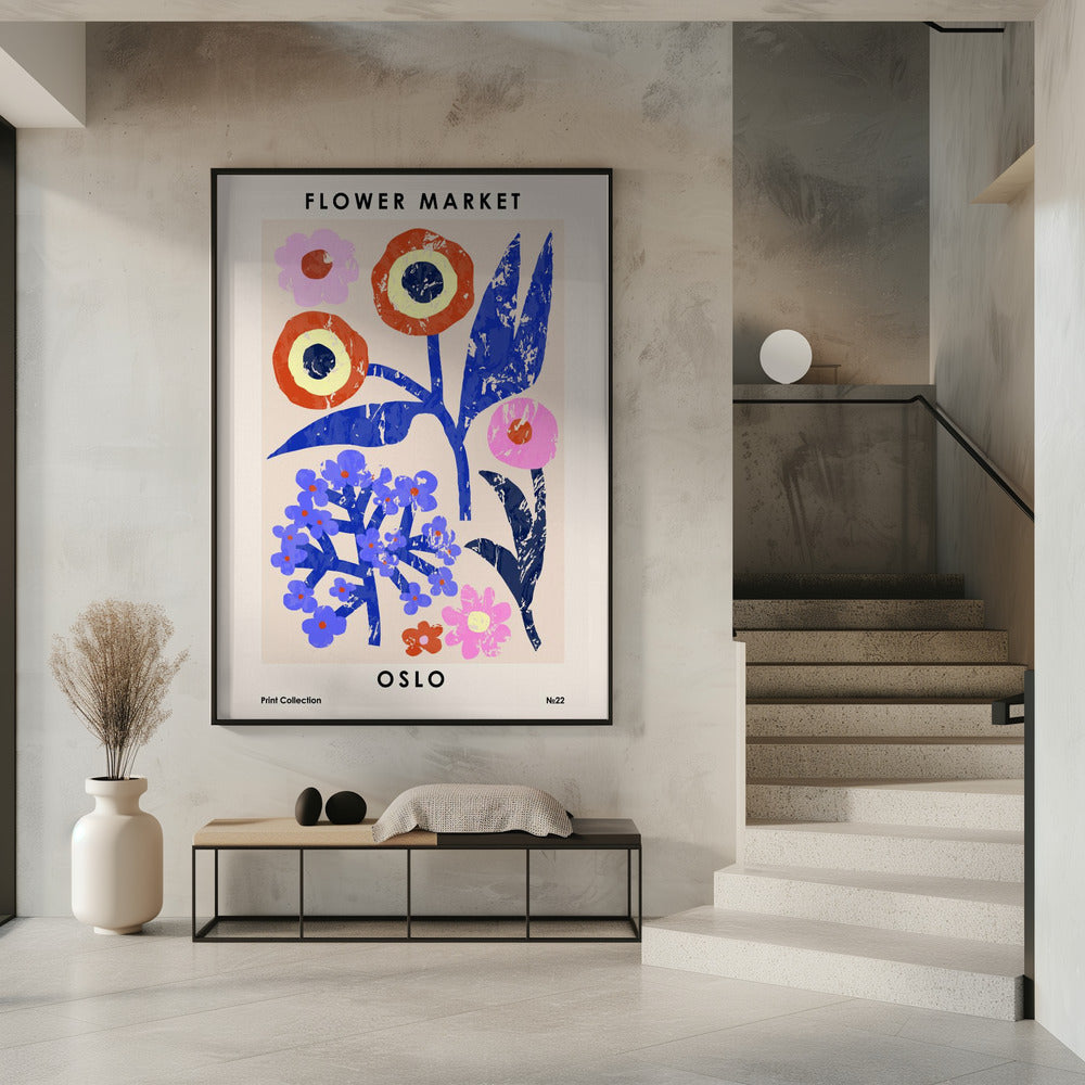 Bloemenmarkt. Oslo | Poster