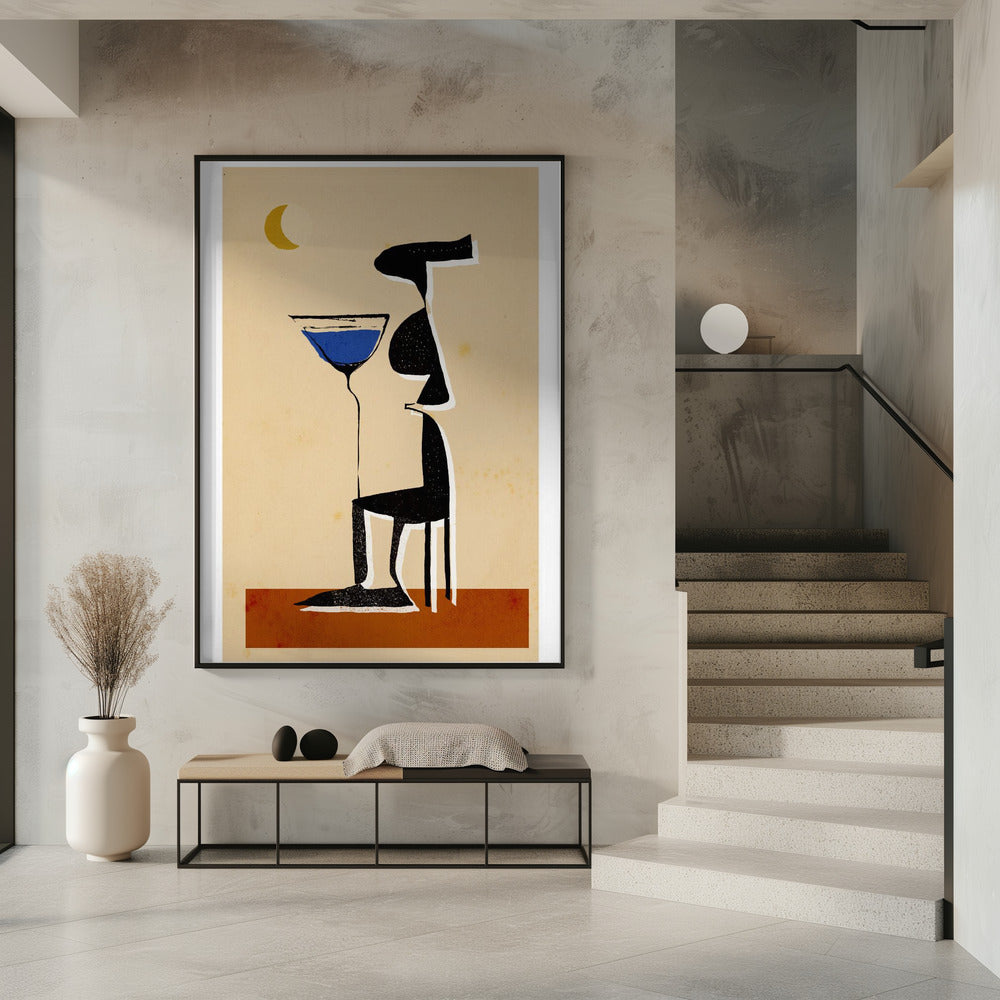 Maanverlichte Martini | Poster