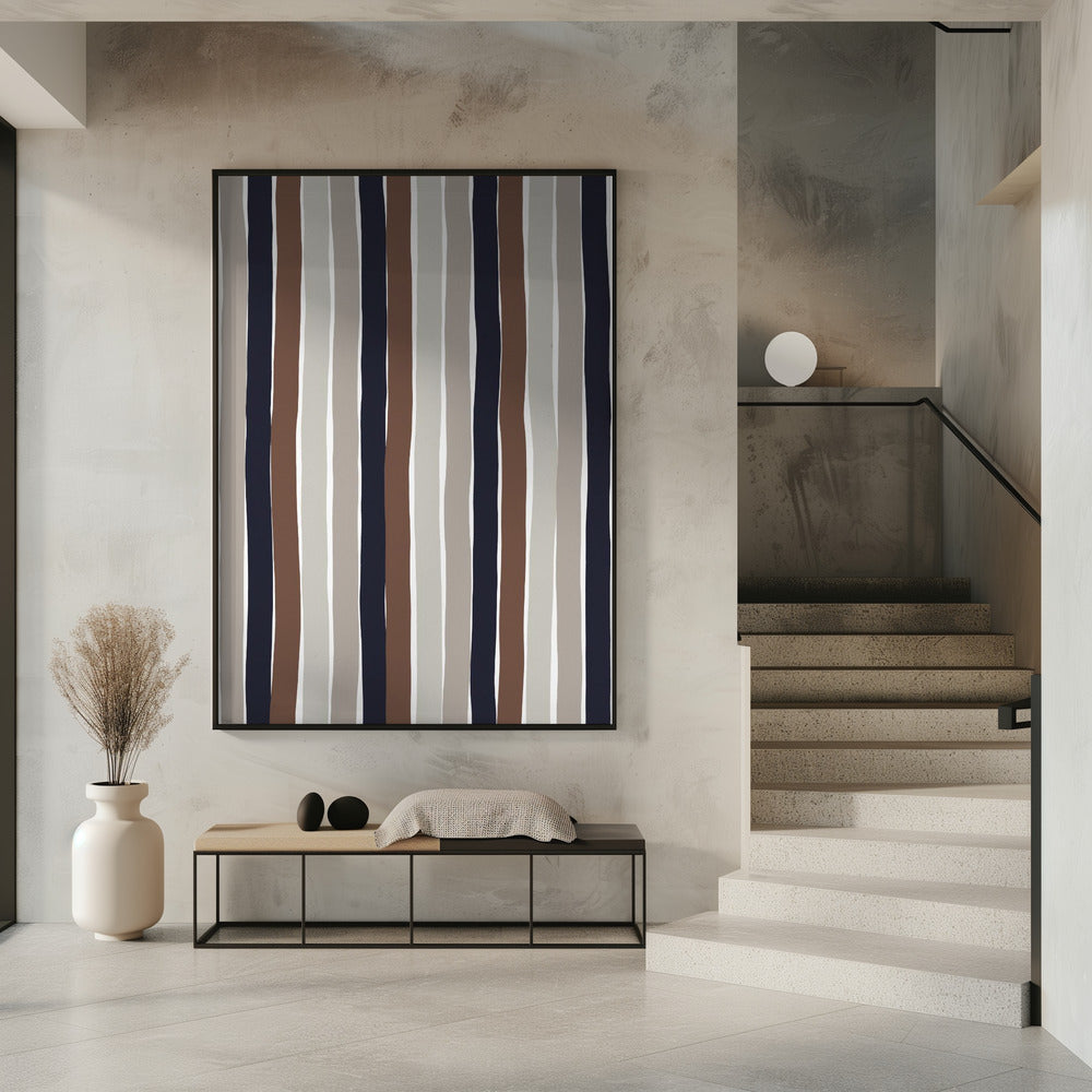 Golvende aardstrepen | Poster