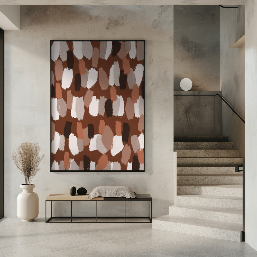 Aardse penseelstreken | Poster