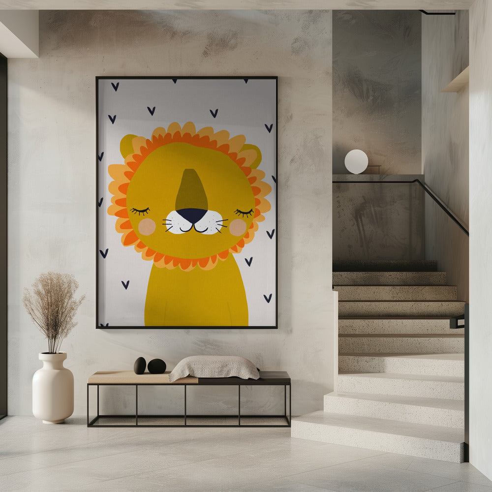 Dromerige Leeuw | Poster