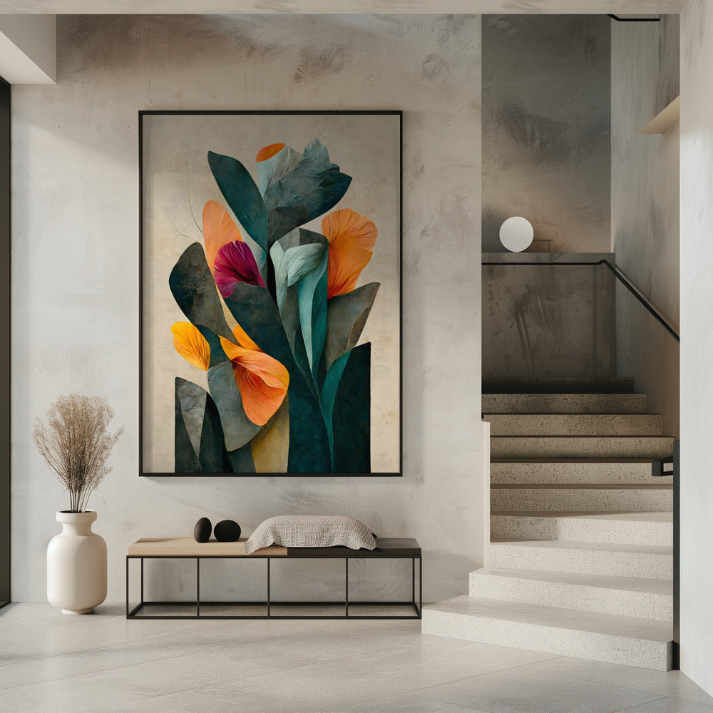 Bloemblaadjes in harmonie | Poster