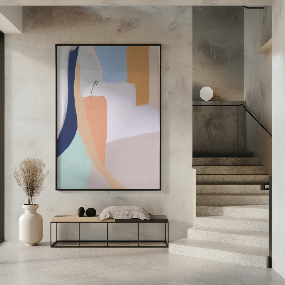 Soft Pastel Hues and Bold Brushstrokes | Poster