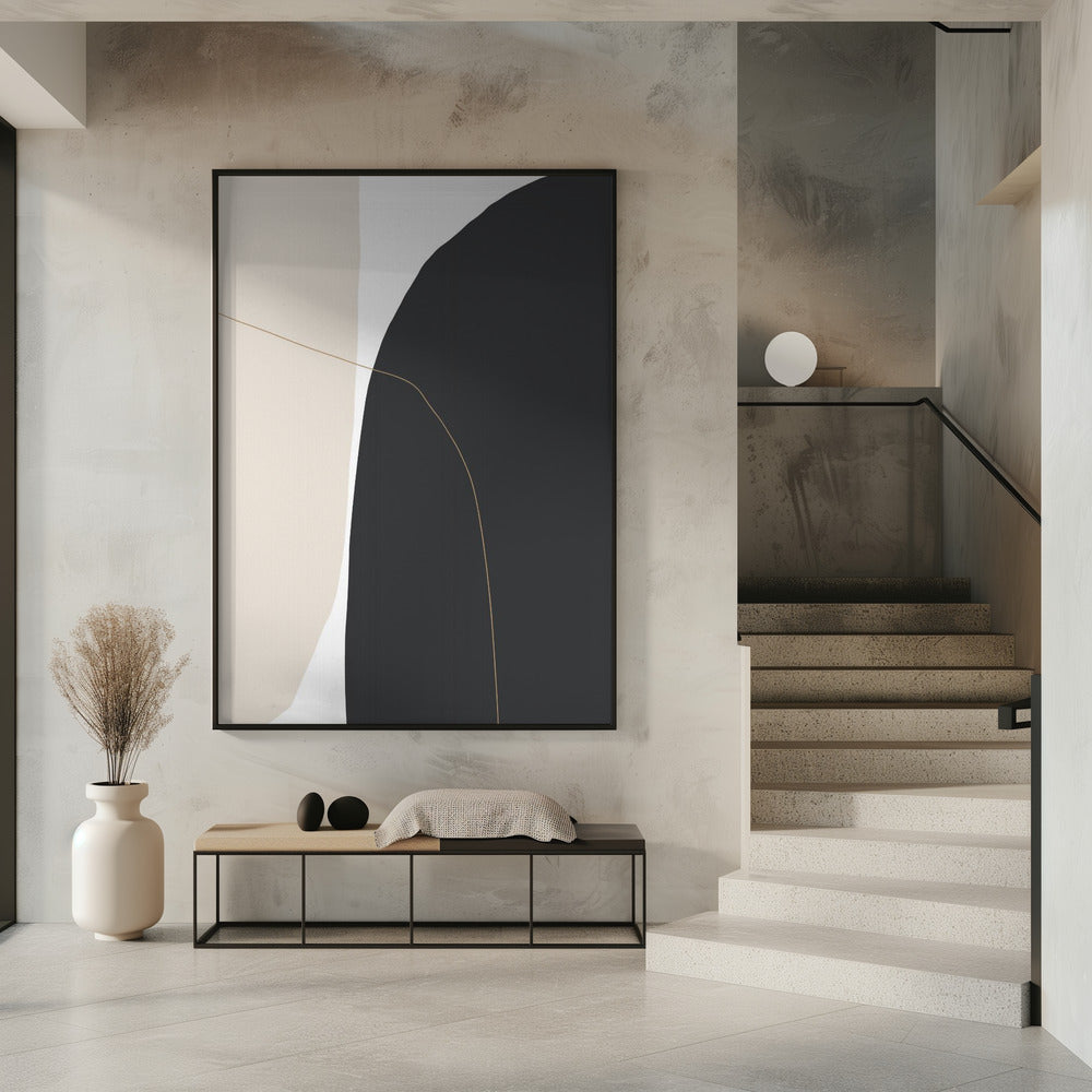 Delicate gebogen vormen | Poster